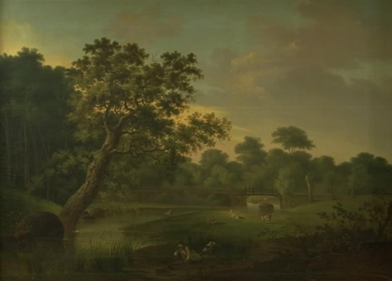 Eine Brücke über einen Wasserlauf bei Skodsborgvej von Elias Meyer