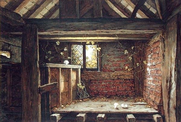 Unter den Sparren, Speke Hall, Liverpool von Elias Mollineaux Bancroft