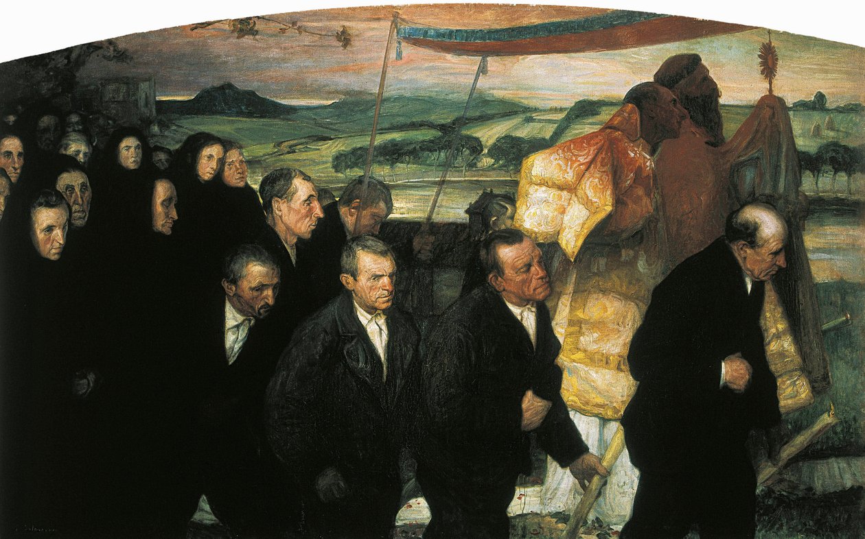 Die Prozession des Corpus in Lezo von Elias Salaverria Inchaurrandieta