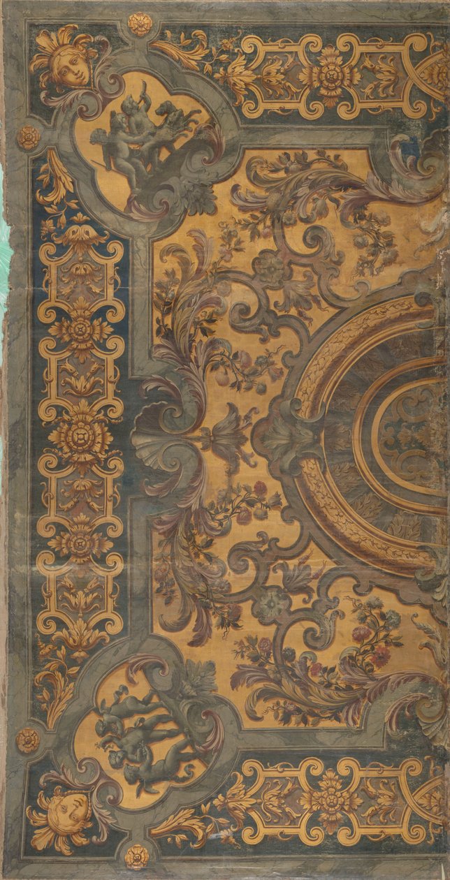 Decke mit Putti in den Ecken von Elias van Nijmegen