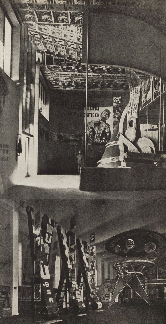 Sowjetischer Pavillon auf der Internationalen Presseausstellung, Köln, 1933 von Eliezer Markowich Lissitzky