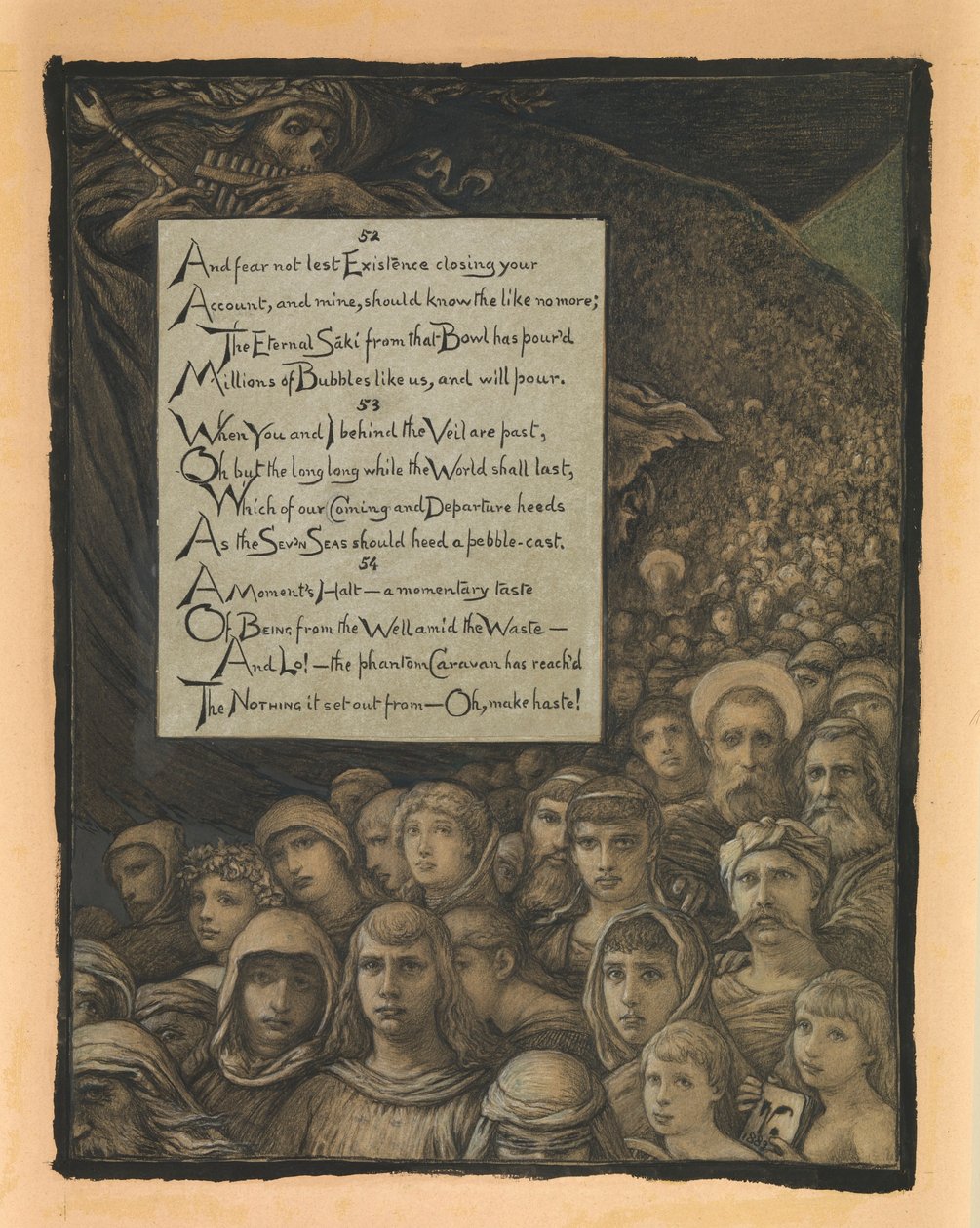 (Illustration für Rubáiyát von Omar Khayyám) Todesrückblick von Elihu Vedder