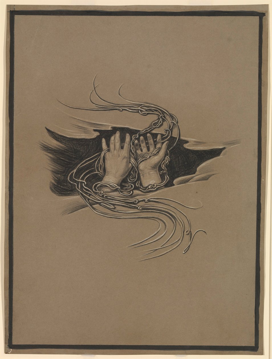 (Illustration für Rubáiyát von Omar Khayyám) Vergebung gebende und Vergebung erflehte Hände von Elihu Vedder