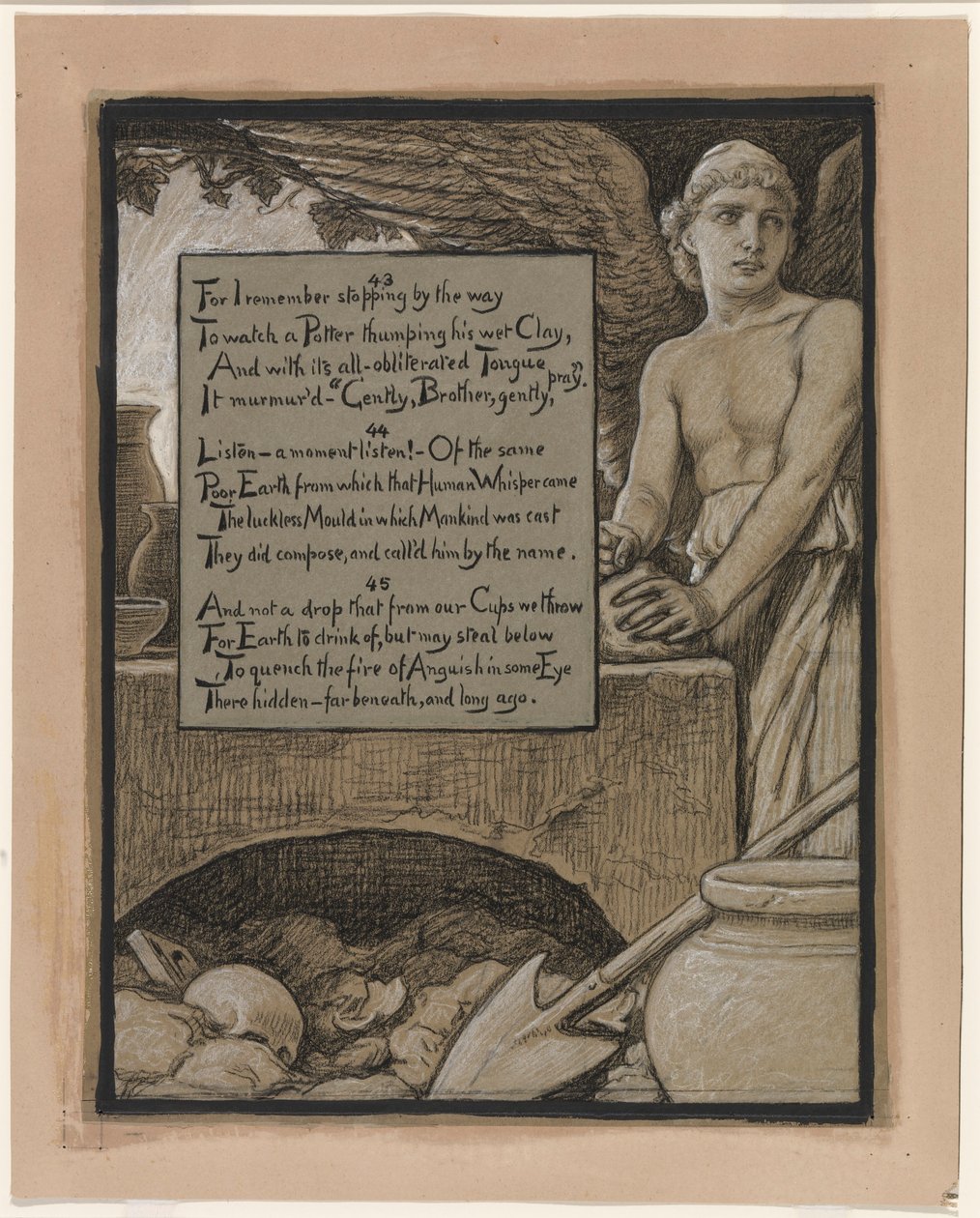 Illustration für Rubáiyát von Omar Khayyám: Der himmlische Töpfer von Elihu Vedder