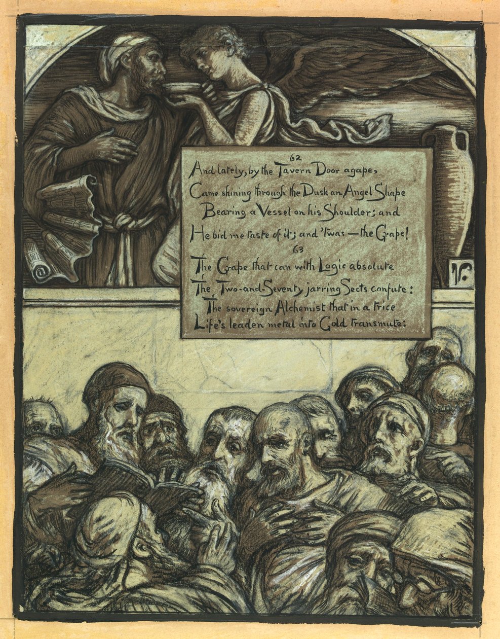(Illustration für Rubáiyát von Omar Khayyám) Die widerstreitenden Sekten von Elihu Vedder
