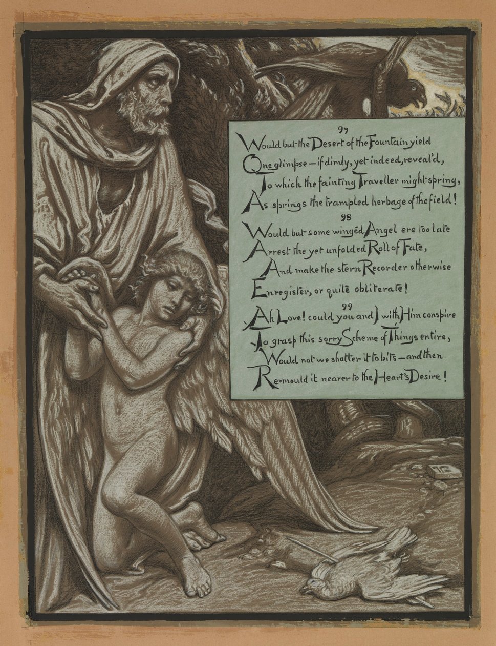 (Illustration für Rubáiyát von Omar Khayyám) Das traurige Schema von Elihu Vedder
