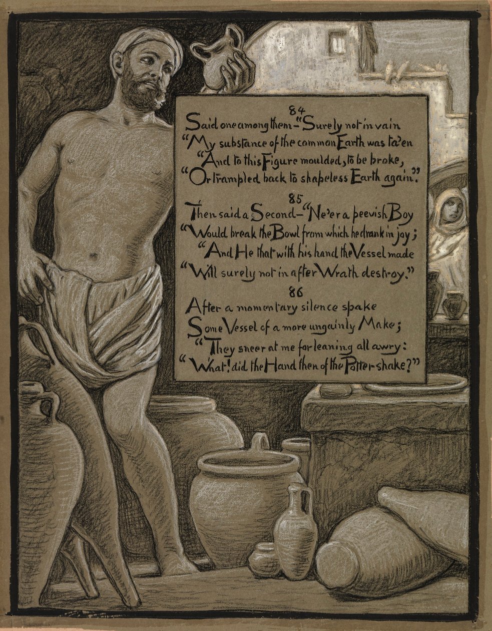 (Illustration für Rubáiyát von Omar Khayyám) Der ungeschickte Topf von Elihu Vedder