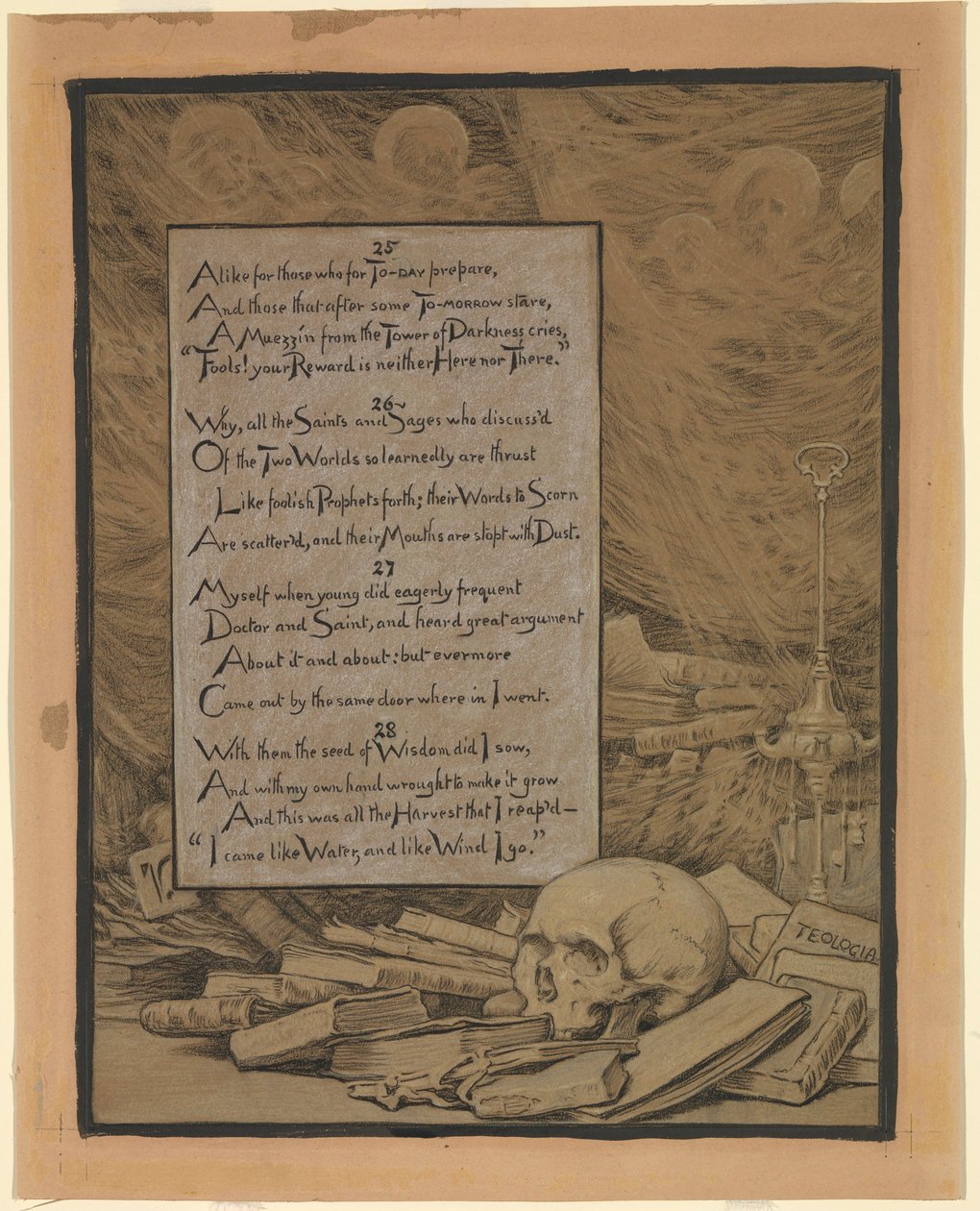 (Illustration für Rubáiyát von Omar Khayyám) Theologie von Elihu Vedder