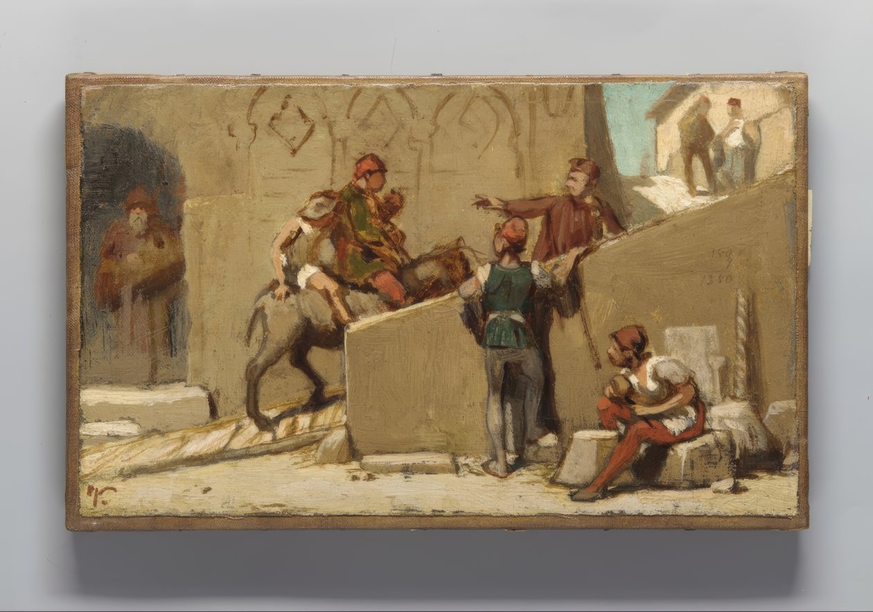 Die Fabel vom Müller, seinem Sohn und dem Esel von Elihu Vedder