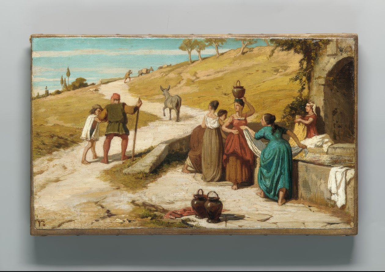 Die Fabel vom Müller, seinem Sohn und dem Esel von Elihu Vedder