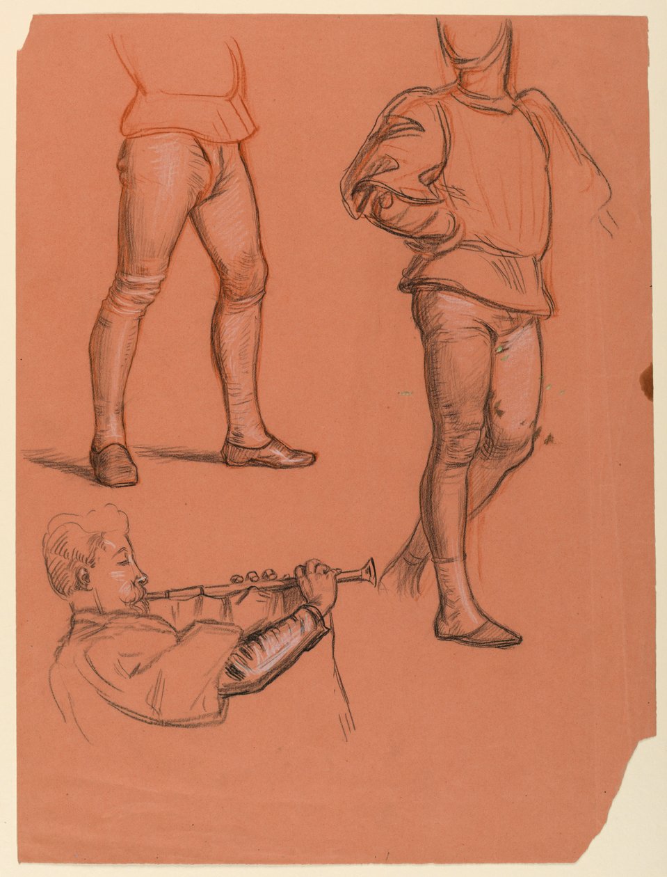Details von männlichen Figuren, ca. 1885 von Elihu Vedder