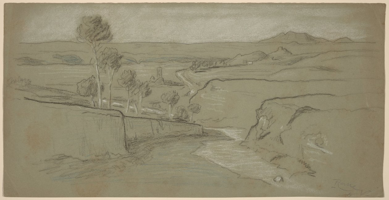 Römische Landschaft von Elihu Vedder