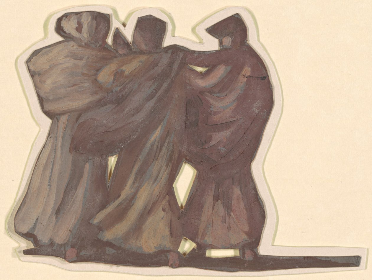 Studie für griechische Mädchen beim Baden, um 1872 von Elihu Vedder