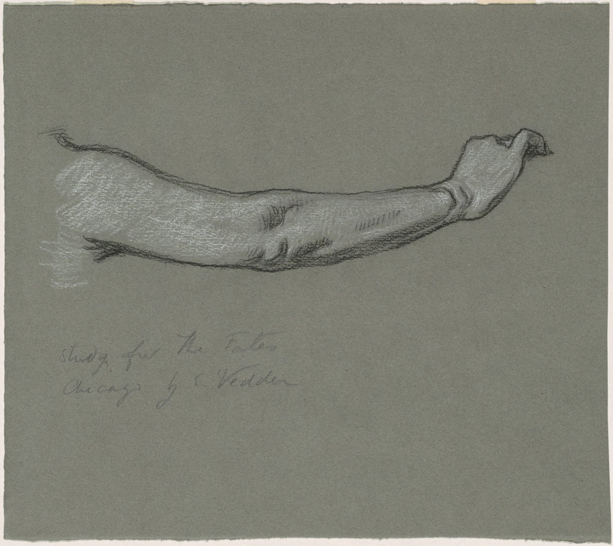 Studie für "Die Schicksale sammeln die Sterne" von Elihu Vedder