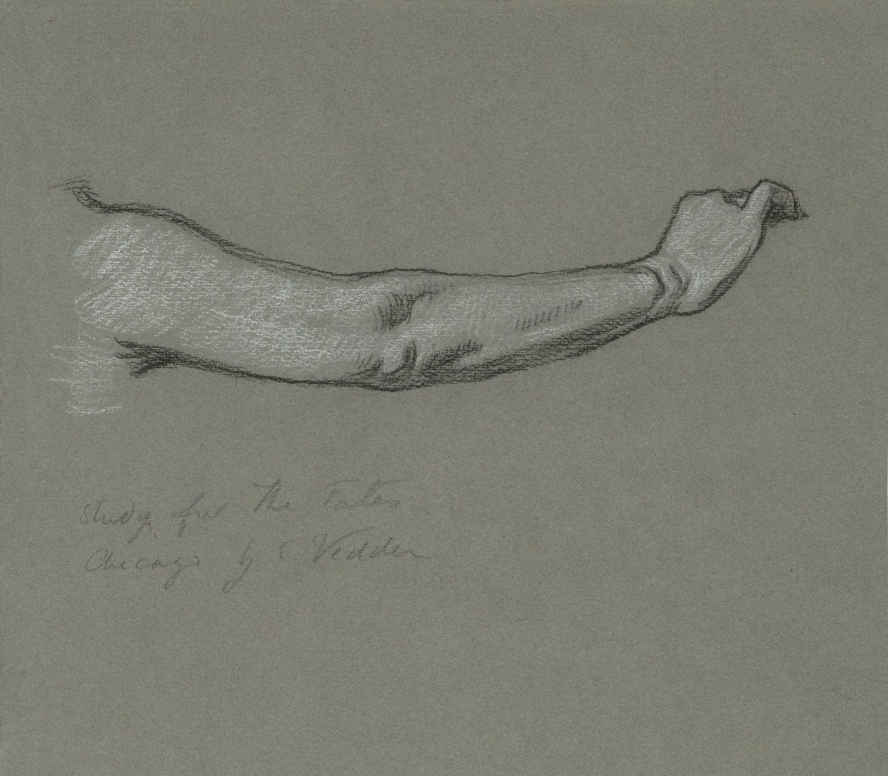Studie für Die Schicksale, die die Sterne sammeln von Elihu Vedder