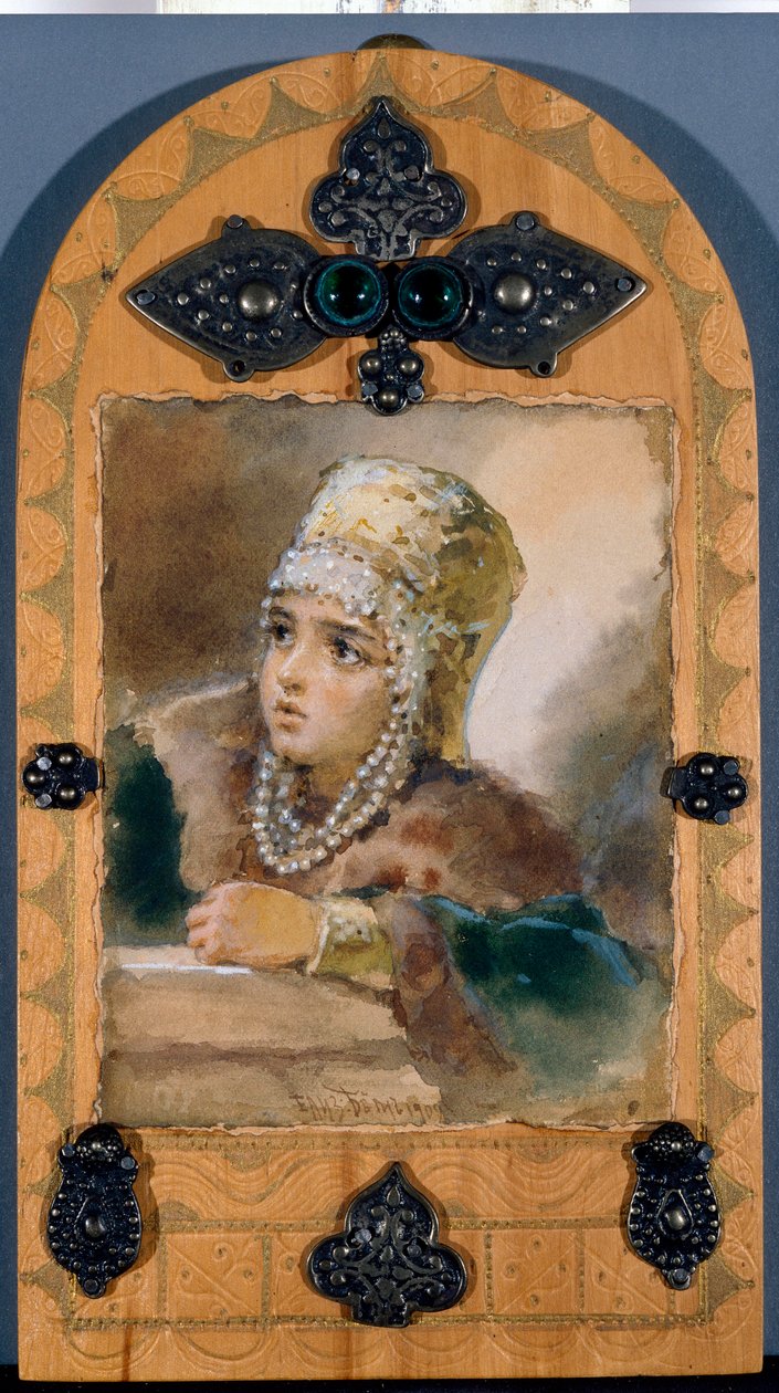 Die Prinzessin (Illustration des Gedichts "Die Meerjungfrau" von Alexander Puschkin) von Elisabeth Bem