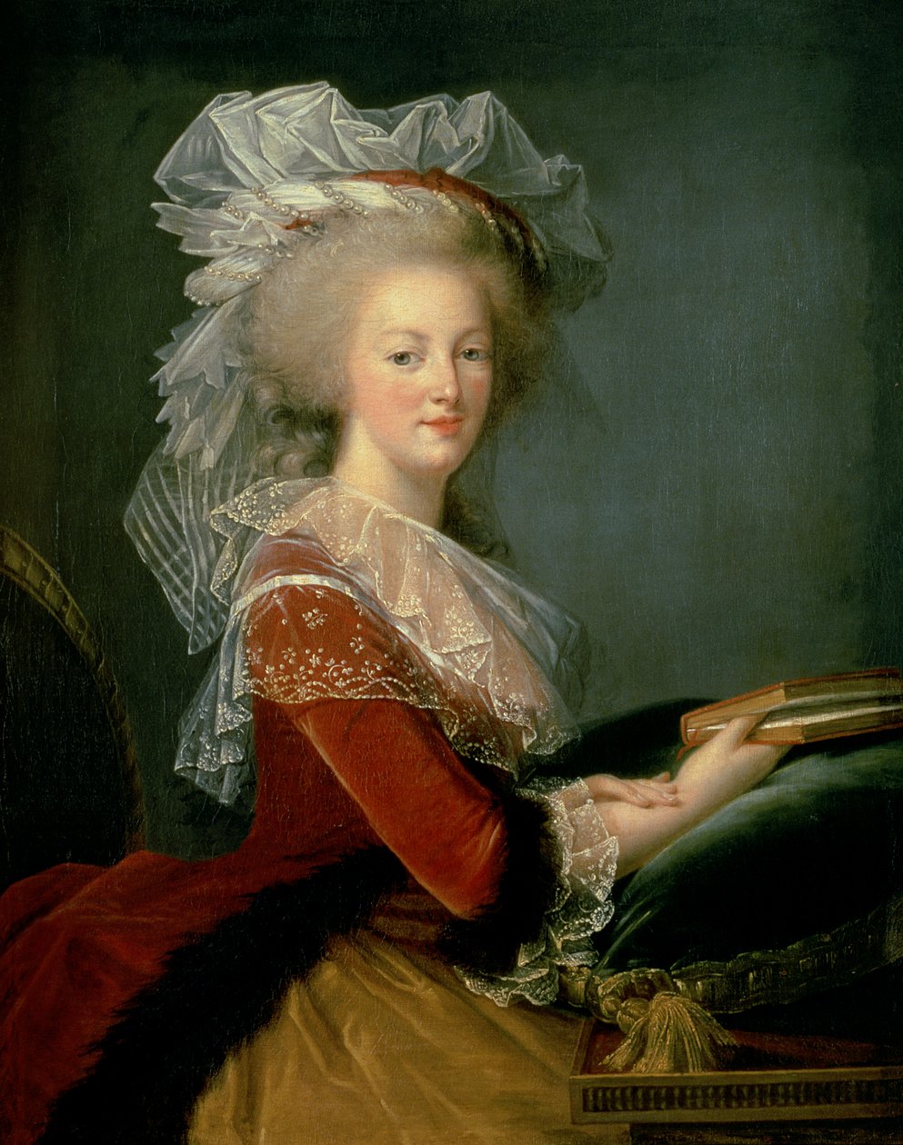 Porträt von Marie Antoinette von Elisabeth Louise (studio of) Vigee Lebrun