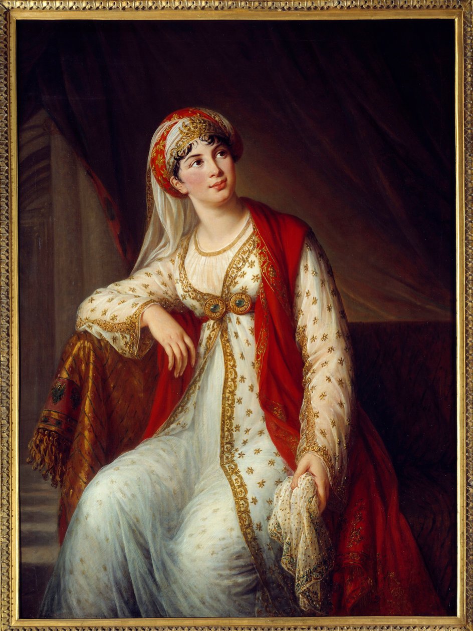 Porträt der italienischen Sängerin Giuseppina Grassini als Zaire in Voltaires Stück von Elisabeth Louise Vigee Lebrun