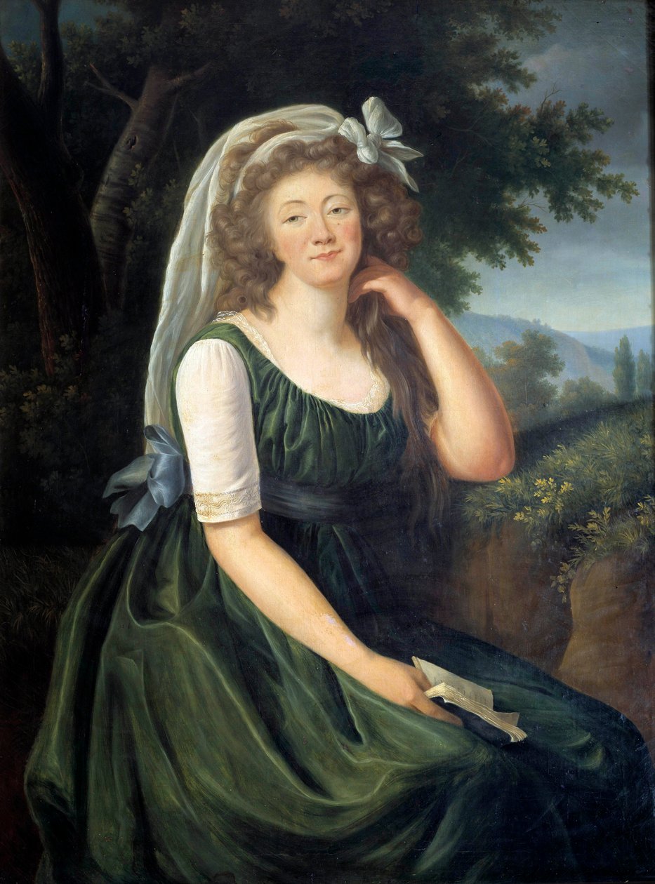 Porträt von Jeanne Becu, Gräfin du Barry (1743-1793), Mätresse von Ludwig XV, in Louveciennes im Alter von 46 Jahren von Elisabeth Louise Vigee Lebrun