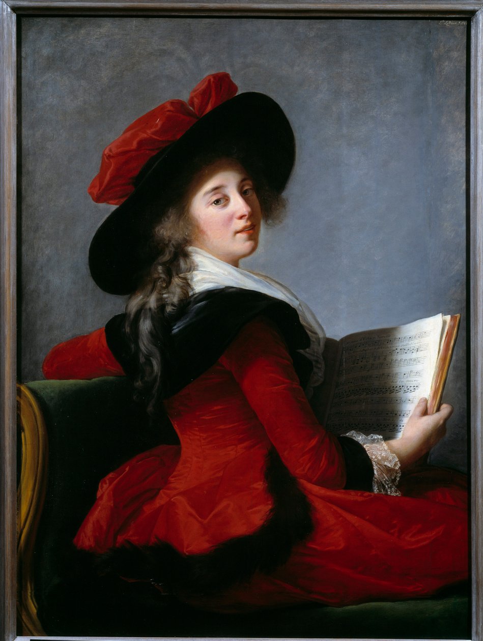 Porträt der Baronin von Crussol. Gemälde von Marie Elisabeth Louise Vigee Le Brun (oder Vigee-Lebrun oder Vigee Lebrun) (1755-1842) von Elisabeth Louise Vigee Lebrun