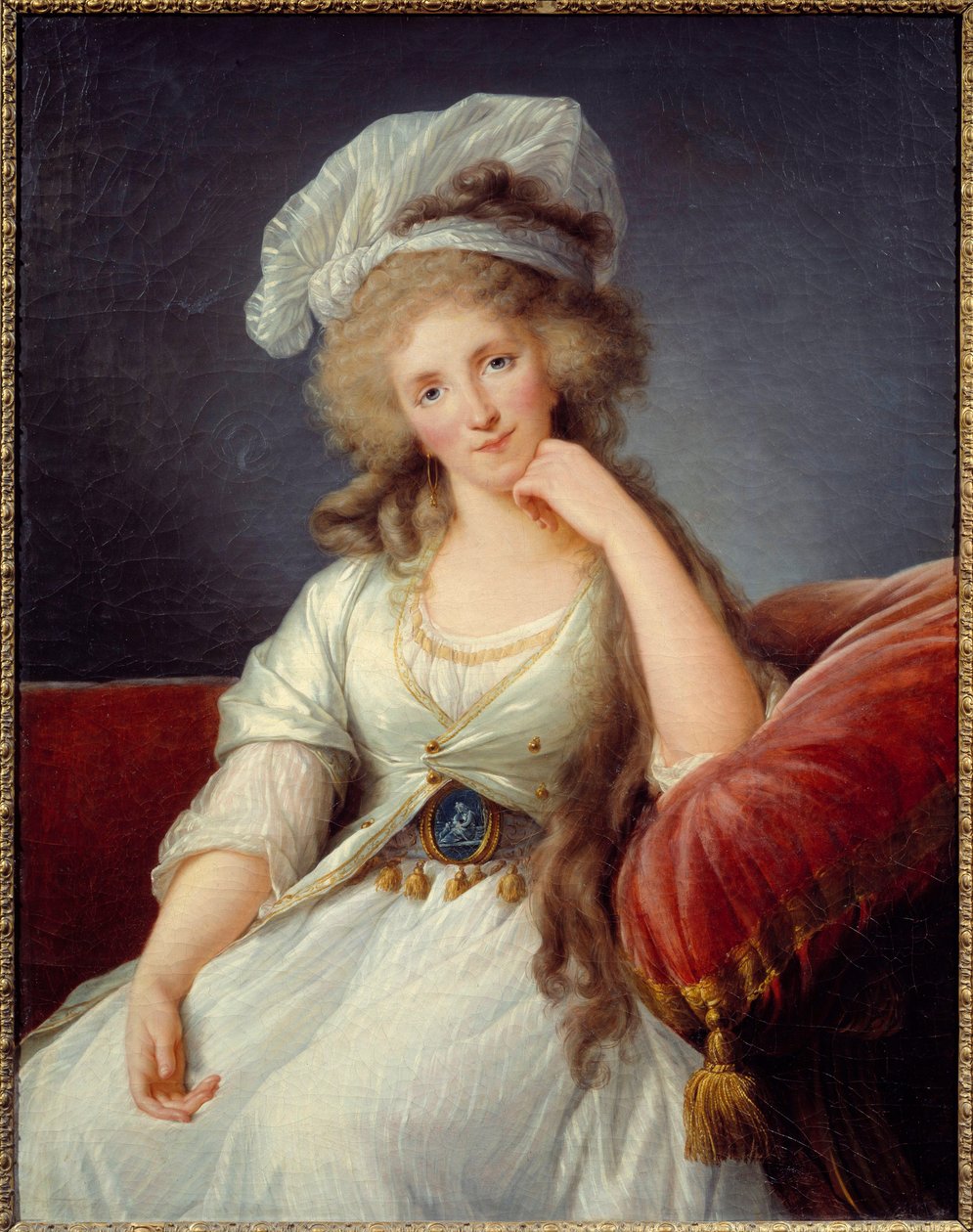 Porträt der Herzogin von Orleans, Louise de Bourbon Penthievre (1753-1821) Ehefrau von Louis Philippe II Joseph Herzog von Orleans oder Philippe Egalité (1747-1793) Gemälde von von Elisabeth Louise Vigee Lebrun