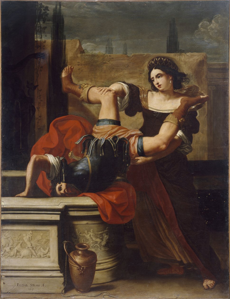 Timocleia tötet den thrakischen Hauptmann, von Elisabetta Sirani von Elisabetta Sirani