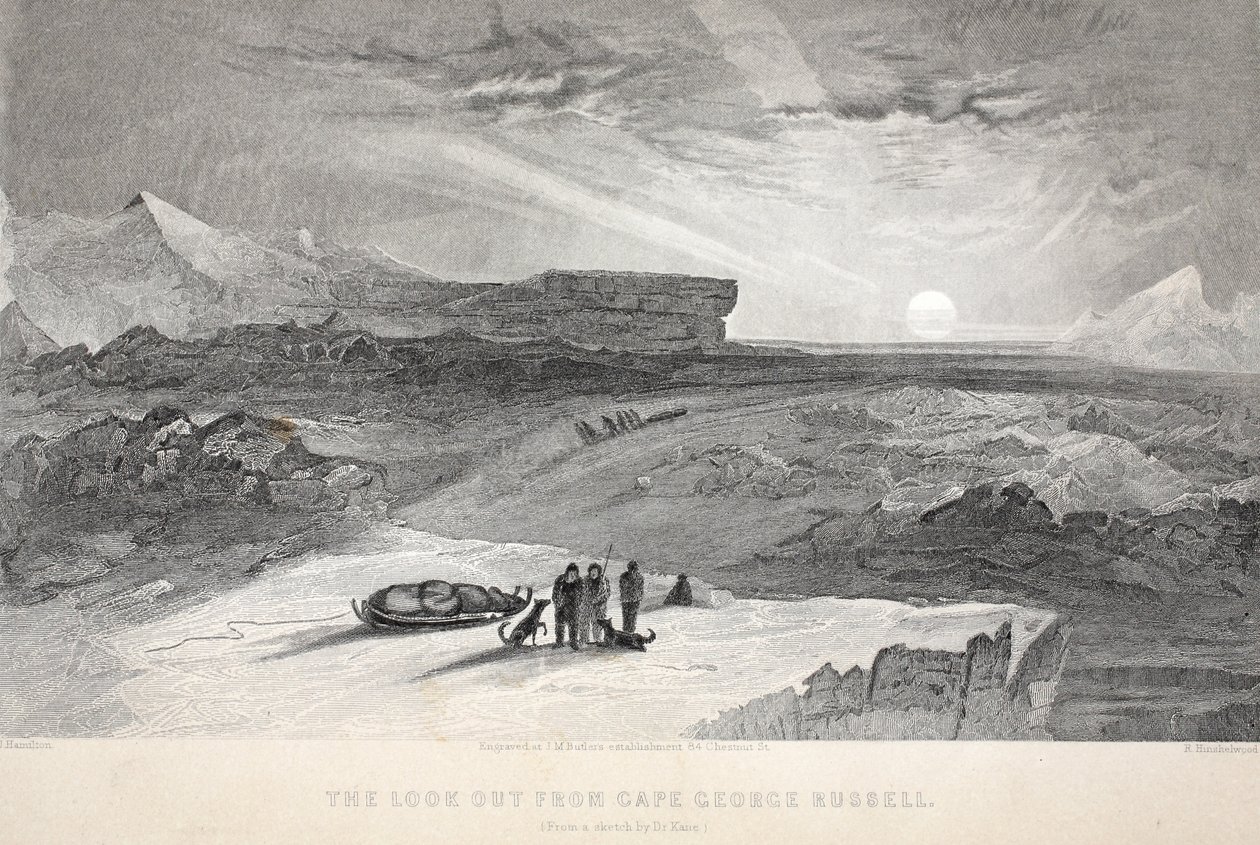 Aussicht vom Cape George Russell, Illustration aus 