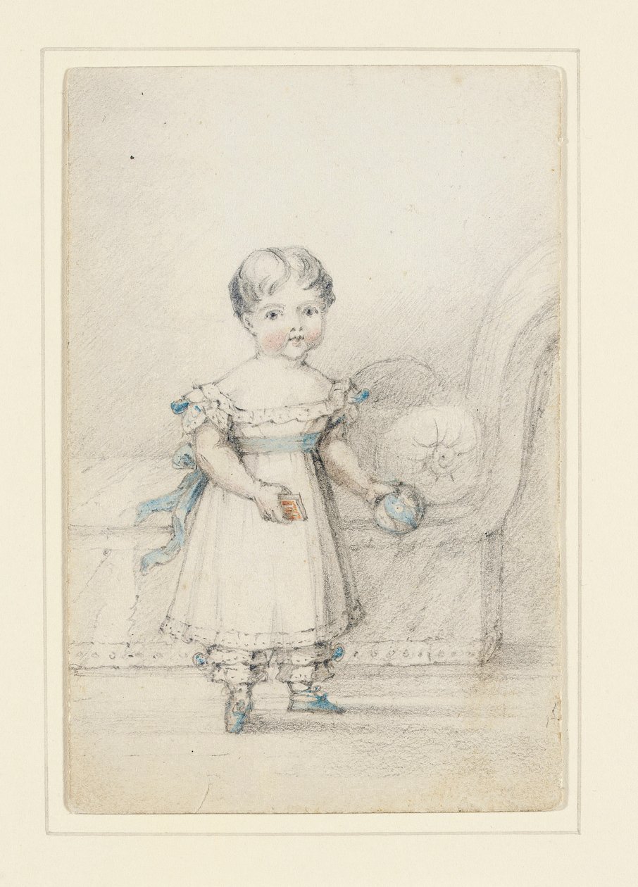 Prinzessin Victoria mit einem Ball, 1822 von Elizabeth Keith Heathcote