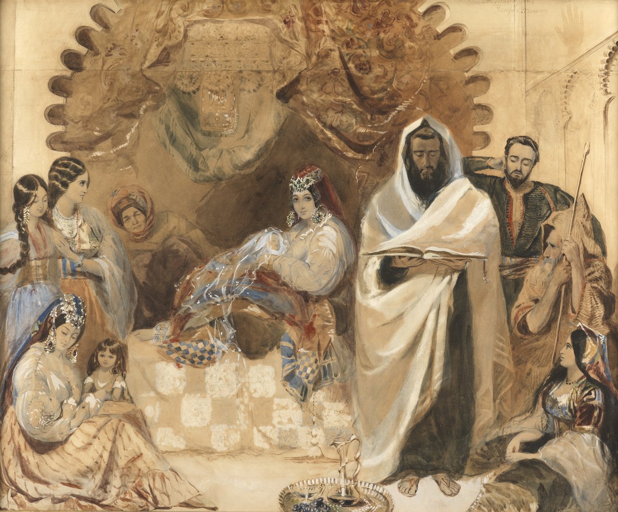 Eine Brit Milah in Tanger, 1838 von Elizabeth Murray
