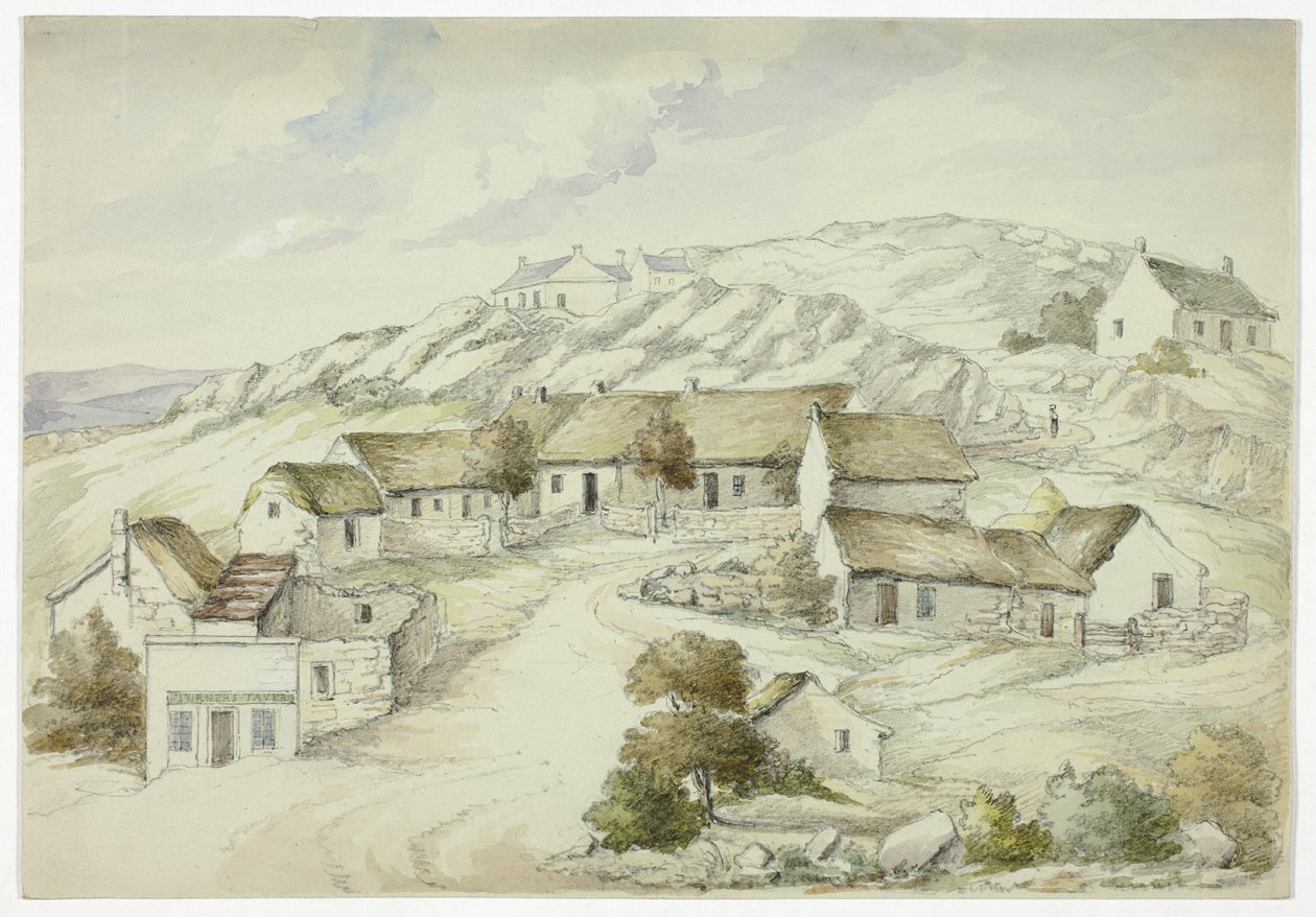 Kilkenny-Dorf von den Felsen von Elizabeth Murray