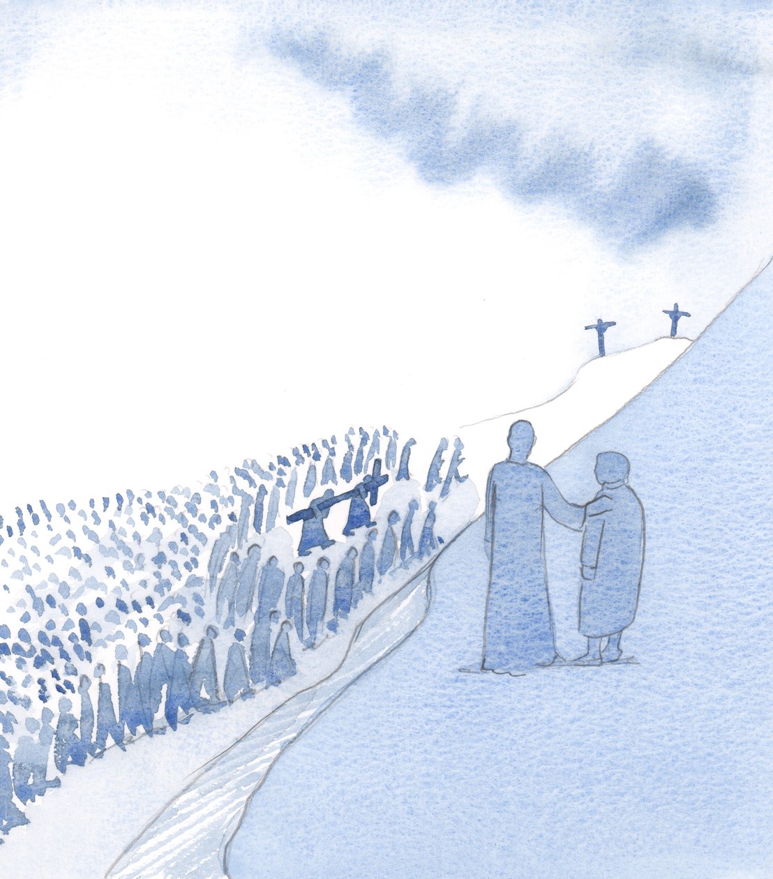 Christus schaut zärtlich auf unser Gedenken an sein heiliges Leiden. Er liebt unsere Hingabe und sieht, wie wir in Demut voranschreiten von Elizabeth Wang
