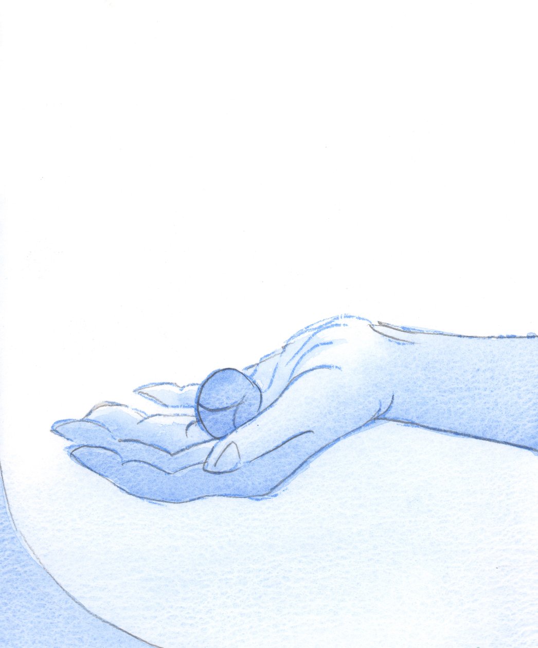 Christus schaut mit Zufriedenheit auf das Leben eines Versöhnten, der wie eine makellose Frucht ist, 2002 von Elizabeth Wang