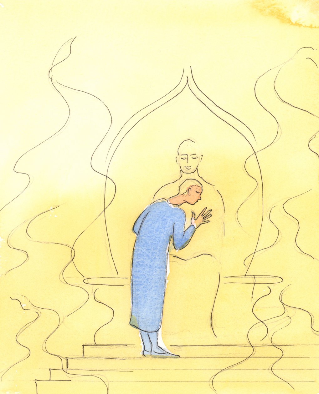 Gott der Vater kann uns im Gebet durch Seine feurige Herrlichkeit emporziehen, bis wir uns an das Herz des Vaters lehnen, in gesegneter Intimität, wie ein Kind an der Brust ihres Vaters, das sicher ist, gehört zu werden von Elizabeth Wang