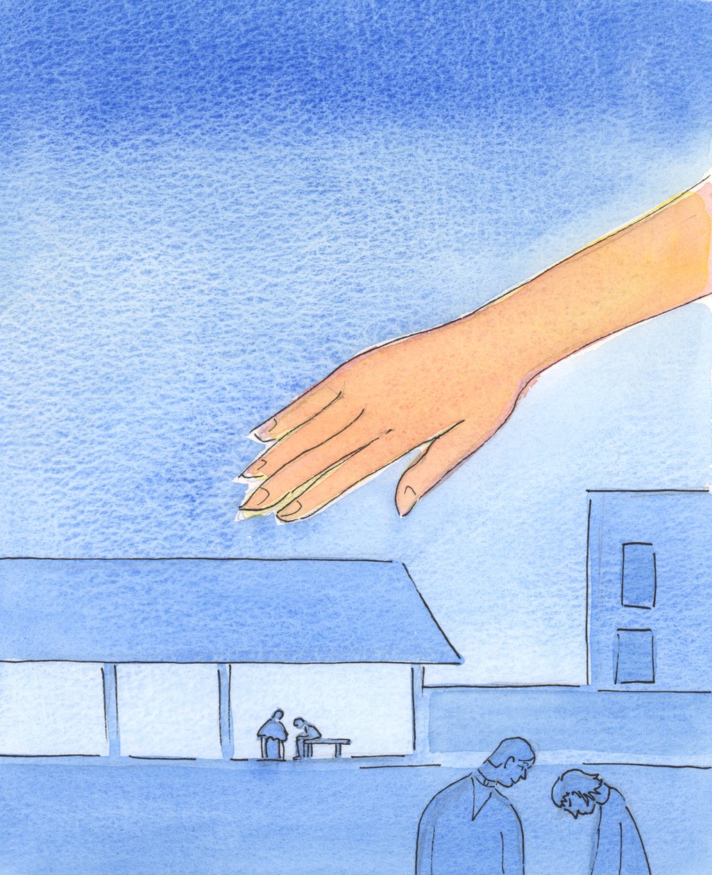Es ist, als ob die Hand des Vaters sich über jene Orte ausstreckt, an denen Beichten gehört werden von Elizabeth Wang