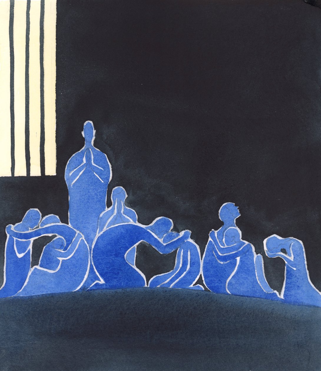 Die Heiligen Seelen haben nur einander zur Gesellschaft: solch traurige Gesellschaft, während sie weinen und die Zeiten beklagen, die sie auf Erden verschwendet haben, als sie mehr Liebe für Gott oder ihren Nächsten hätten zeigen können oder schneller hätt von Elizabeth Wang