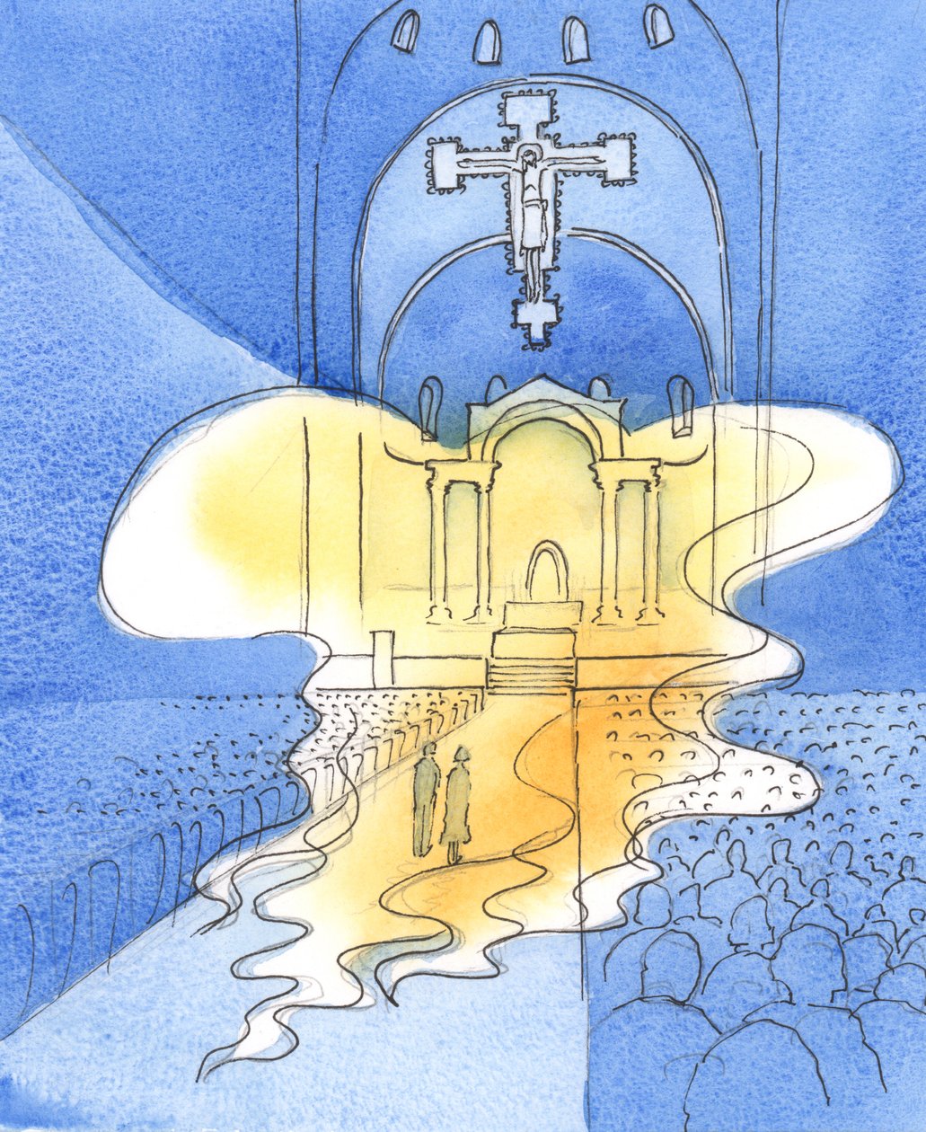Der allheilige und majestätische Gott, den wir in der Messe durch Christus, seinen Sohn, loben, ist hier gegenwärtig von Elizabeth Wang