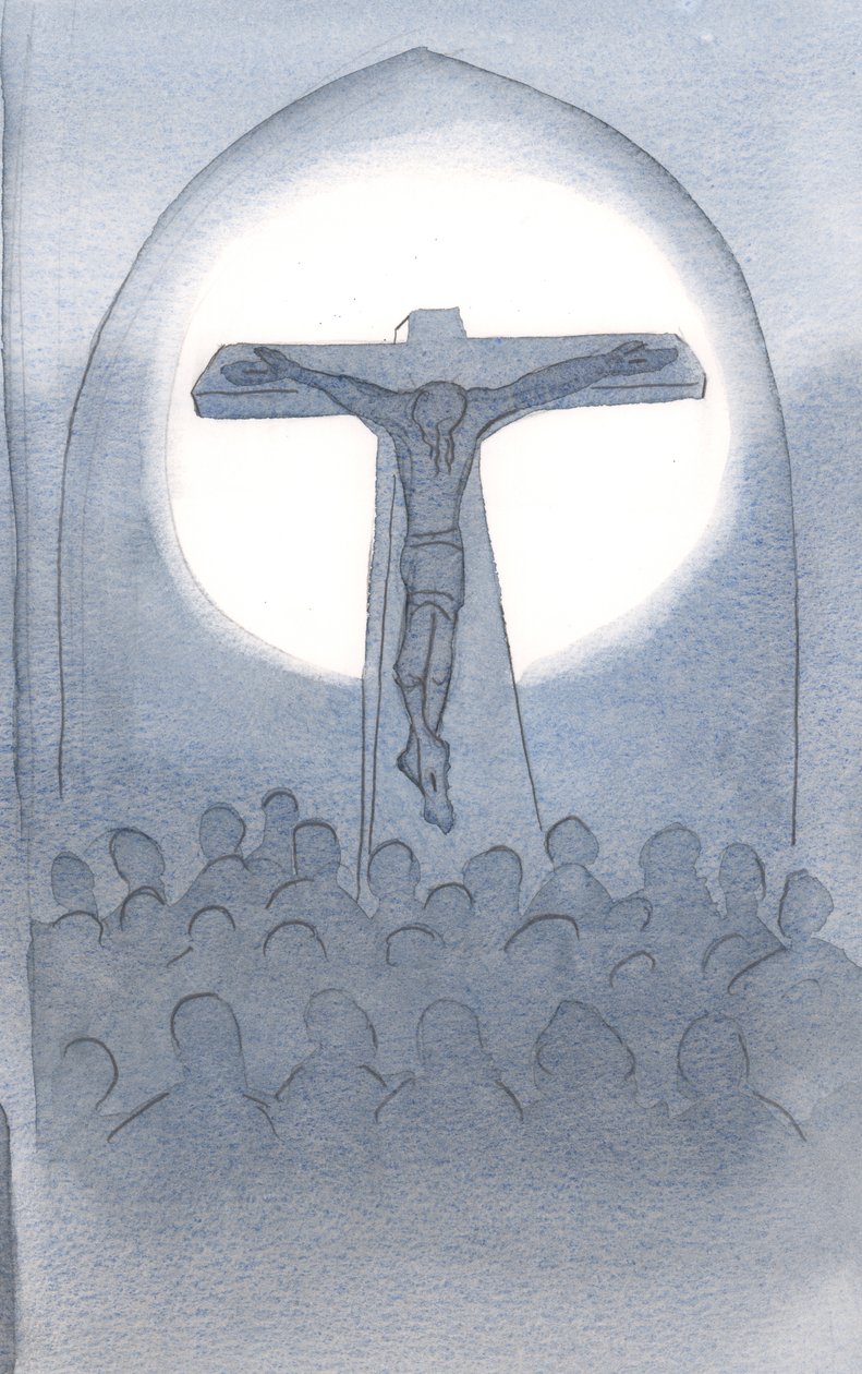 Das Opfer, das Christus dem Vater darbringt, ist ewig, für die Erlösung aller, die ihr Vertrauen in ihn setzen von Elizabeth Wang