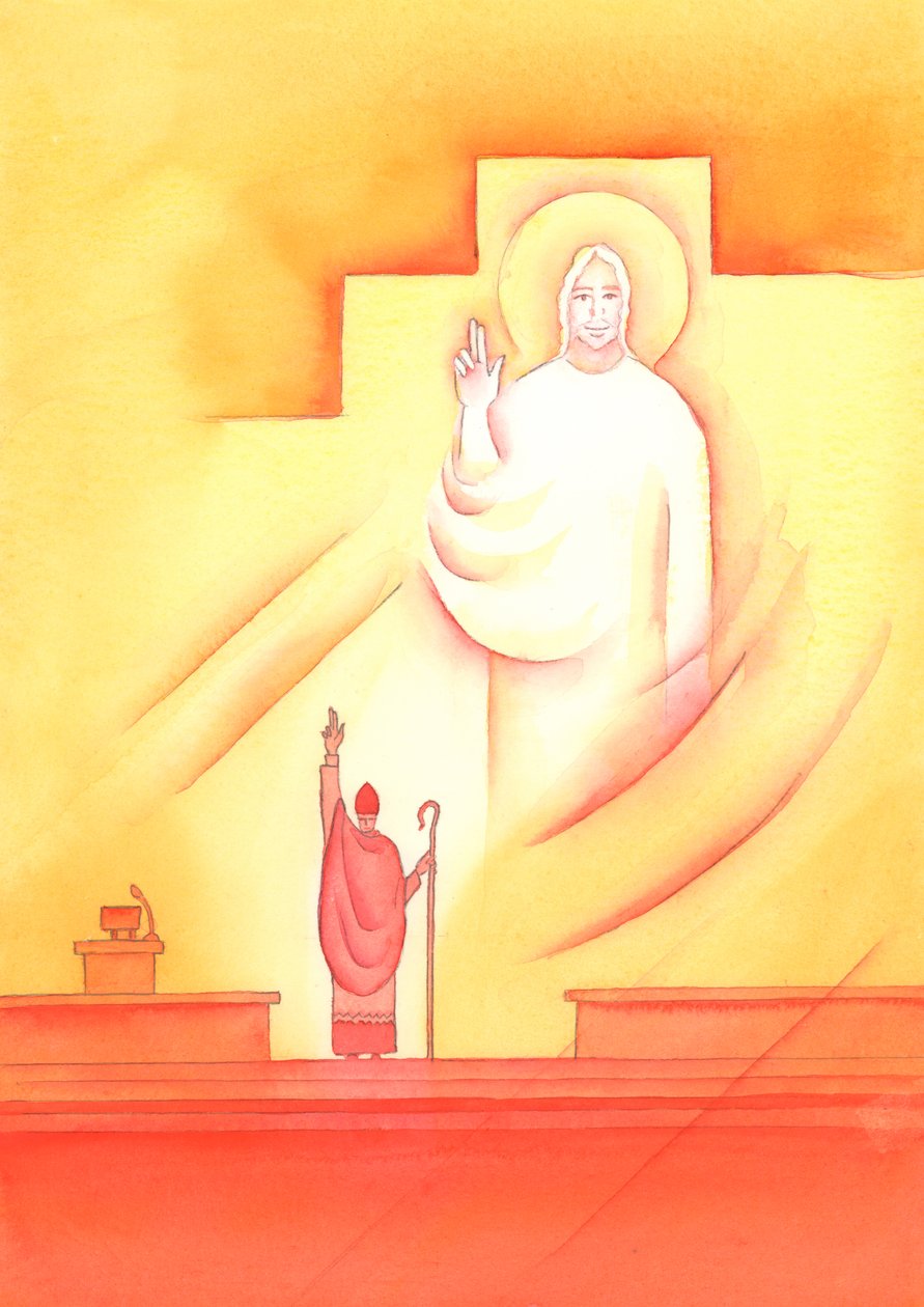 Durch jeden Bischof, der mit dem Papst in Gemeinschaft steht, heiligt, lehrt und führt uns Gott der Vater, 2002 von Elizabeth Wang