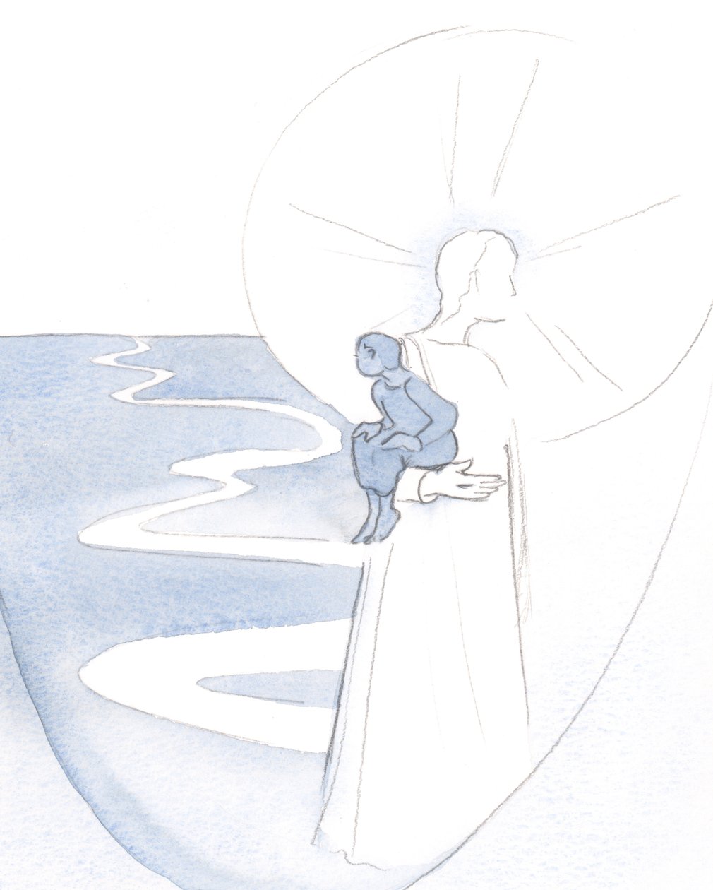 Wenn ich mich in stillem Gebet auf Christus verlasse, bin ich wie ein kleines Kind, das in seiner Vitalität und Freude getragen wird von Elizabeth Wang
