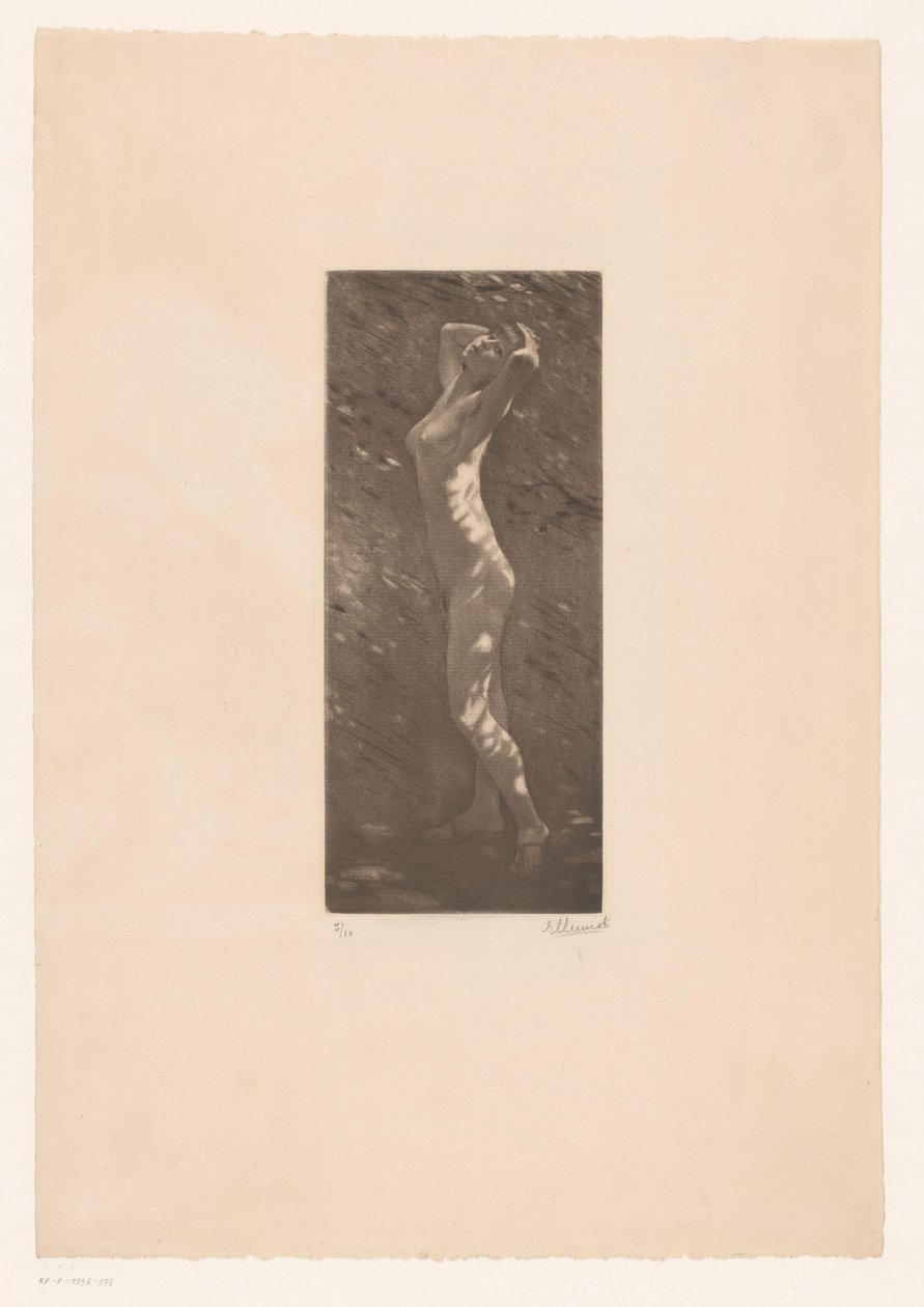 Nackte Frau im Sonnenlicht von Ellinnot (signed by artist)