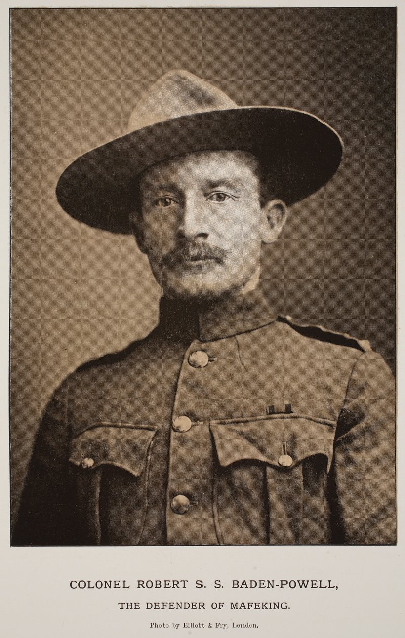 Oberst Robert S.S. Baden-Powell, Der Verteidiger von Mafeking von Elliott und Fry Studio