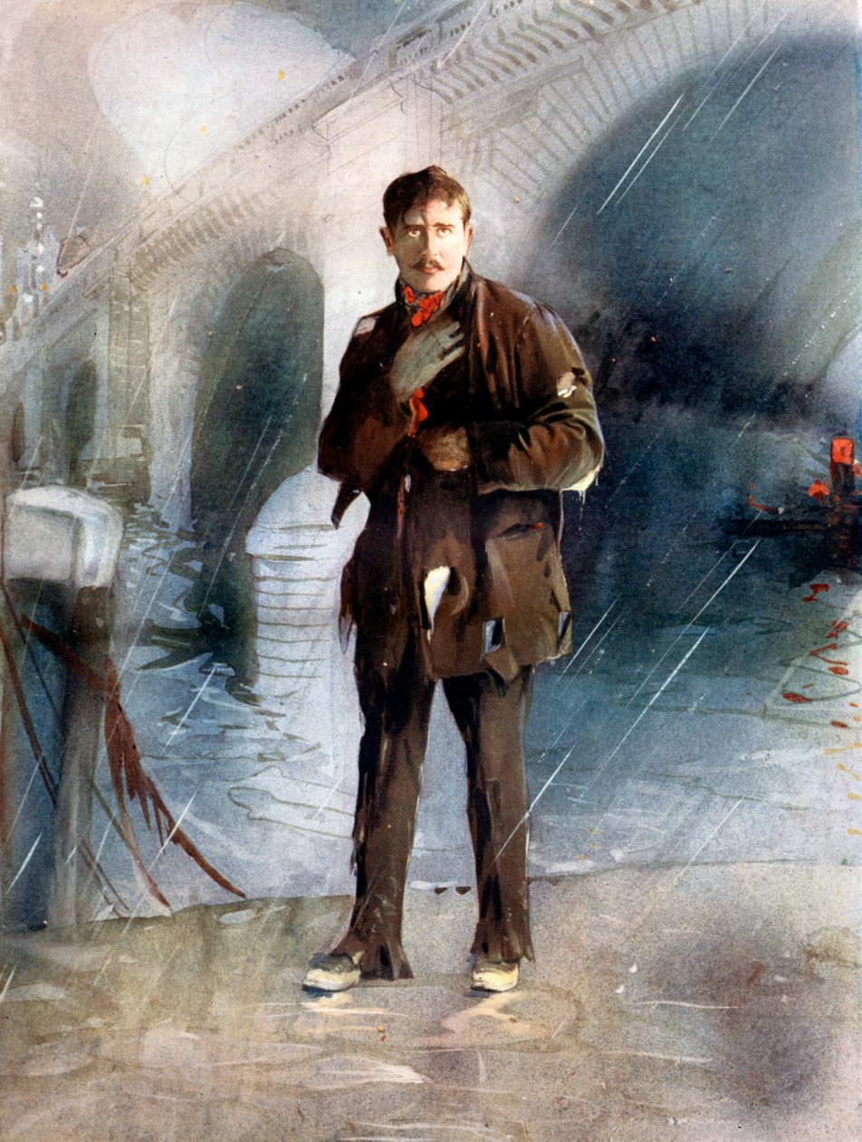 Sir Charles Henry Hawtrey in Eine Botschaft vom Mars, ca. 1902 von Ellis and Walery