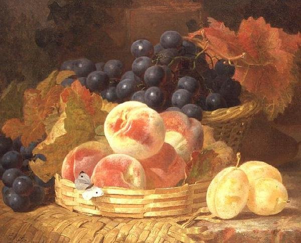Stillleben mit Früchten und einem Schmetterling von Eloise Harriet Stannard