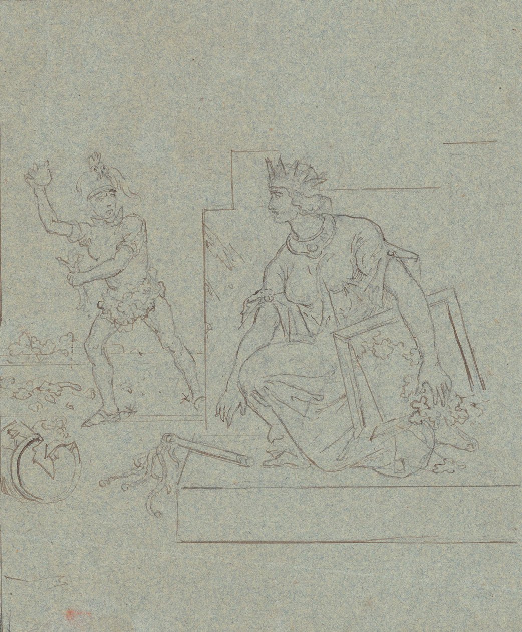 Politische Karikatur über den Amerikanischen Bürgerkrieg, ca. 1860 von Emanuel Gottlieb Leutze