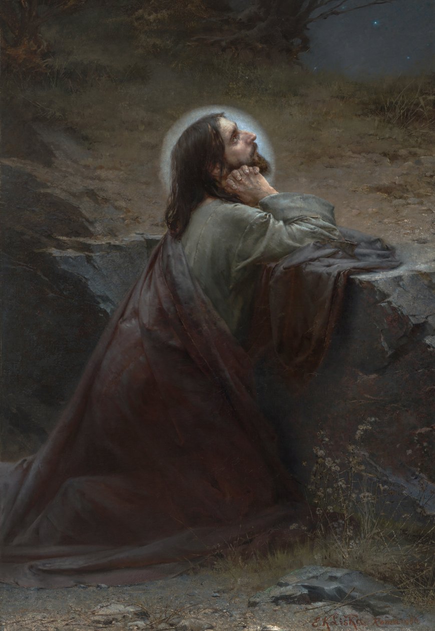Christus am Ölberg (Dein Wille geschehe!), 1886 von Emanuel Kresenc Liska