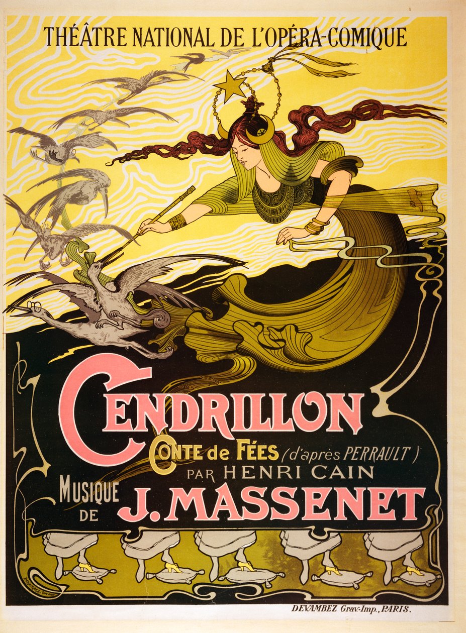 Cendrillon (Aschenputtel), Märchenoper von Jules Massenet, 1899 von Emil Bertrand