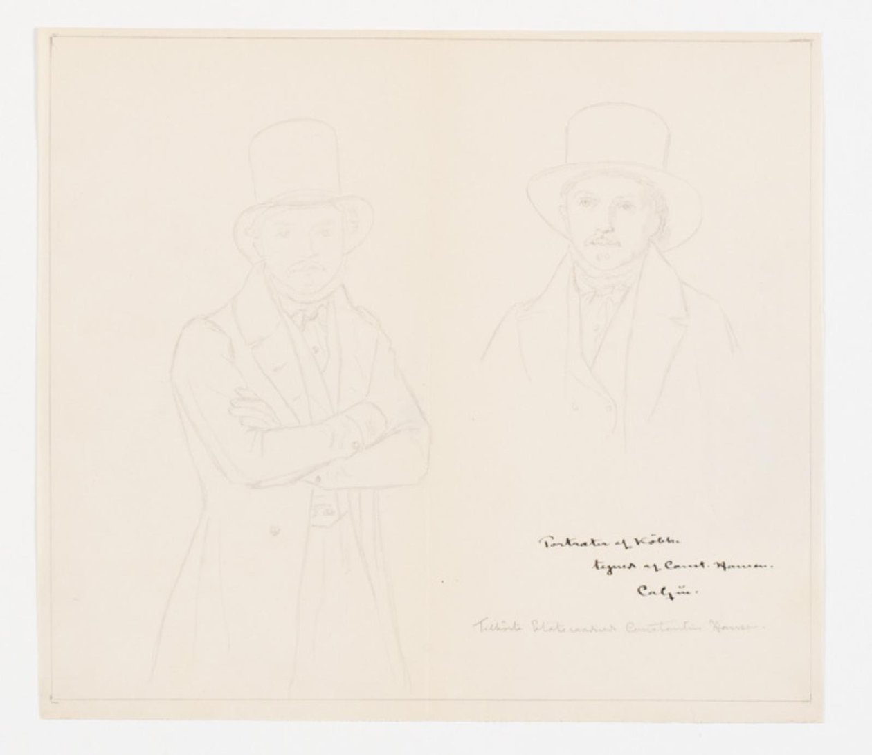 Porträts von Købke von Emil Hannover