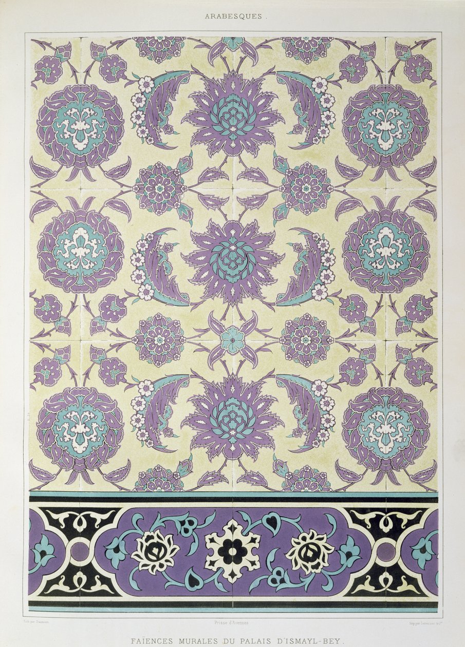 Wandfliesen aus dem Palast von Ismayl-Bey, aus 