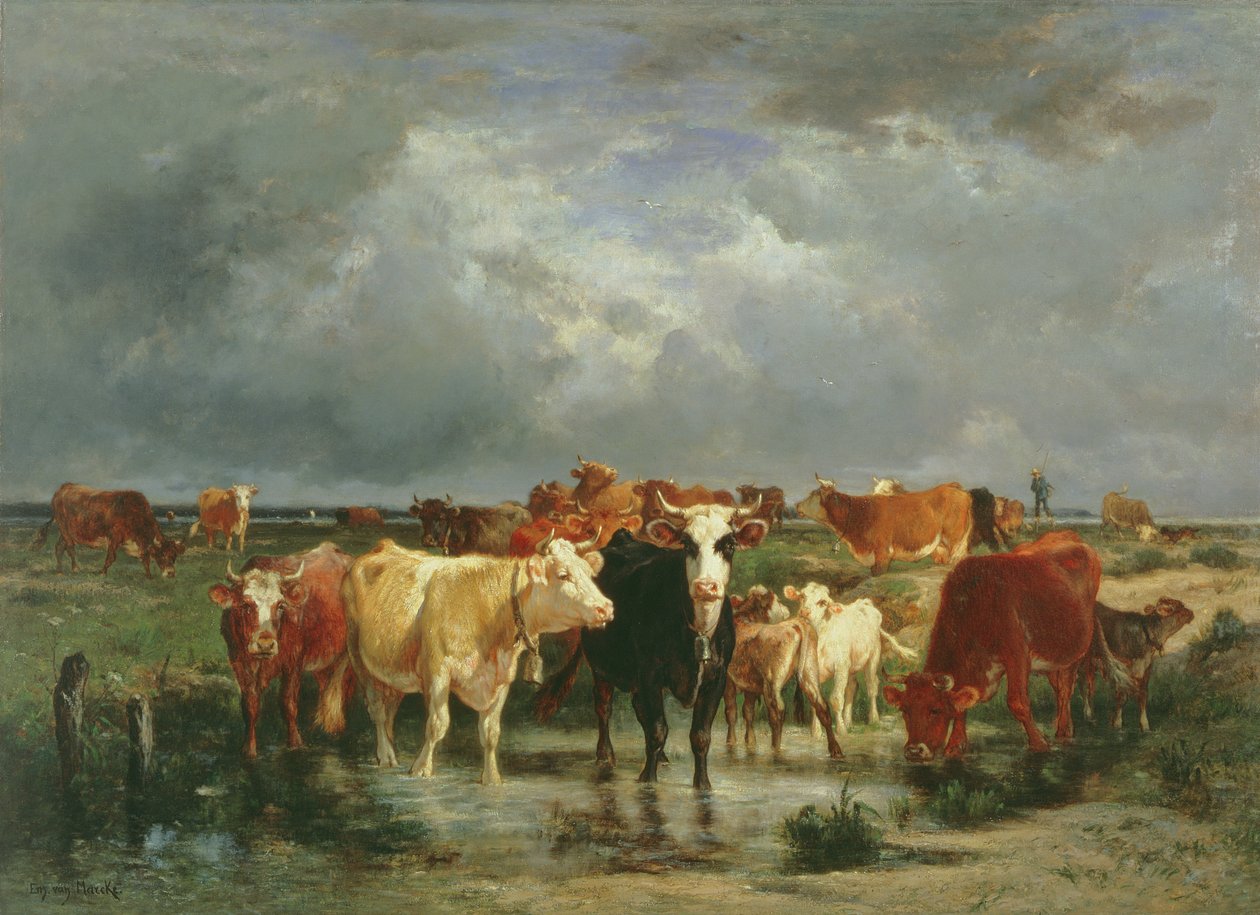 Das Herannahen eines Sturms von Emile van Marcke de Lummen