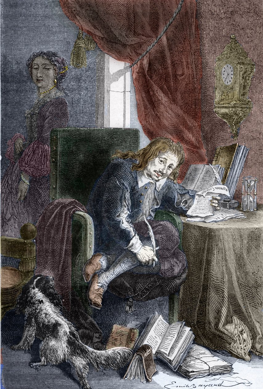 Porträt des französischen Schriftstellers Paul Scarron (1610-1660) von Emile Antoine (after) Bayard